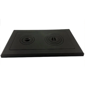Piastre in <span class=keywords><strong>Ghisa</strong></span> per Stufa a Legna. con Due Fornelli. È possibile modificare la dimensione dell'apertura di cottura - Product Image 2