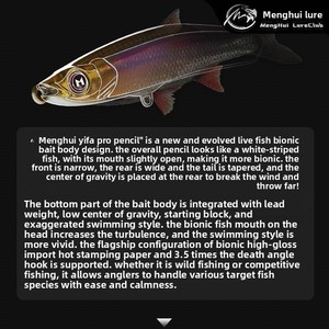 Leurre de pêche <span class=keywords><strong>Realis</strong></span> <span class=keywords><strong>Pencil</strong></span> 4.5g 10g 15g 17g 18g 21g 24g 28g 45g, leurre crayon coulant en ABS pour la barre de mer - Product Image 2