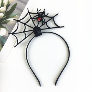 Bandeau de farce d'<span class=keywords><strong>Halloween</strong></span> avec décorations de <span class=keywords><strong>couteau</strong></span> et de toile d'araignée-Bandeau en dentelle à oreilles de chat de petite sorcière - Product Image 3