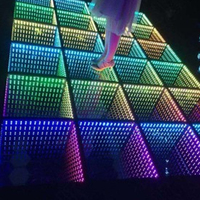 Ava-Espejo de cristal templado DMX infinity para boda, panel de baile LED con efecto 3d cambiante de color RGB, para comprar pista de baile y discoteca
