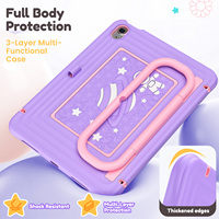 Casing Anak 3in1 Anti Benturan untuk iPad 10/11 A16 2025, Pelindung 3 Lapis Anti Benturan dengan Pegangan dan Penyangga