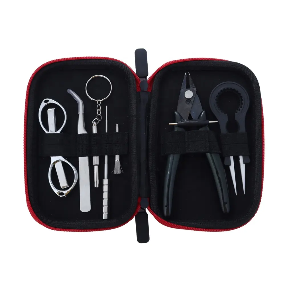 Indonesia Hot Sale Portable DIY Tool Kit Mini Bag With 8 Different Metal Tools Included For Building Coils