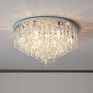 Modern Simple Crystal LED Luxury Ceiling Lamp for Living Room Dining Room Bedroom Home Lighting