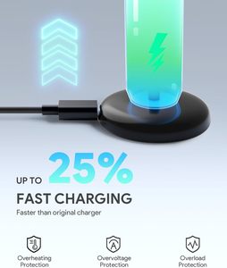 Chargeur de <span class=keywords><strong>brosse</strong></span> <span class=keywords><strong>à</strong></span> <span class=keywords><strong>dents</strong></span> <span class=keywords><strong>électrique</strong></span> de voyage mini, compatible avec la série HX, base de remplacement inductive mince et portable, type C - Product Image 4