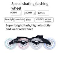 Roues de skateboard en ligne professionnelles Sunisif CT-2 OEM/ODM à rebond rapide en PU, 90-125 mm, pour le roller de vitesse