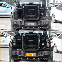 Accessoires Auto ABS Plastique Noir Remplacement Décoration Lumière Couverture Arrière Feu Arrière Couvercle pour Chery Jetour Traveler T2