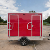 ZENO extérieur 2 Station toilettes remorque luxe Mobile salle de lavage remorque Portable toilette salle de bain remorque