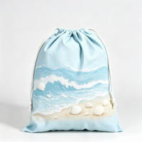 Sac à cordon personnalisé avec motif agrumes frais et poche intégrée pour l'école, les événements sportifs, la plage, les fêtes, les vacances et l'emballage cadeau