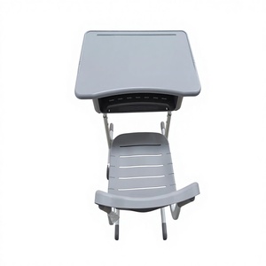 Muebles Escolares Comerciales, Cómodos y Duraderos, Escritorio y Silla <span class=keywords><strong>de</strong></span> Estudio para Estudiantes, para Aulas Educativas, con Estructura <span class=keywords><strong>de</strong></span> Acero - Product Image 5