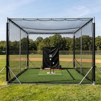 Enceinte de simulation d'entraînement de golf en extérieur, tunnel de frappe de baseball et de cricket pliable, portable, personnalisable et très élastique
