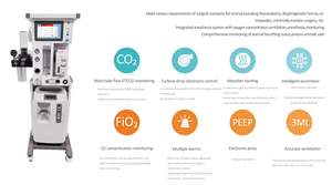 جهاز تخدير بيطري محمول لغرفة العمليات الجراحية مع توربين مدمج للإجراءات الطبية الحيوانية - Product Image 6