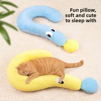 Coussin-lit en tissu peluche pour chien et chat, lavable toutes saisons, tapis de couchage, jouet