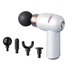 Mini <span class=keywords><strong>Pistola</strong></span> <span class=keywords><strong>de</strong></span> Masaje Fascial Multifuncional para Uso Doméstico, Relajación Muscular Eléctrica con 9 Velocidades, Control <span class=keywords><strong>de</strong></span> Tiempo y 4 Cabezales <span class=keywords><strong>de</strong></span> Masaje - Product Image 1
