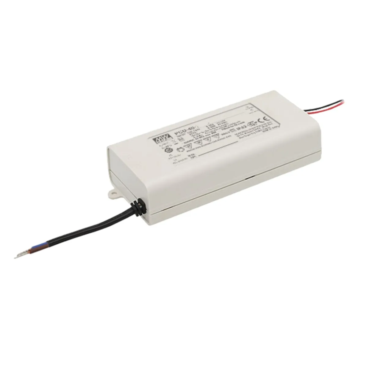 Adaptor konverter catu daya seri PCD Driver LED MEAN WELL 12V 24V AC-DC 16/25/40/60W Tra