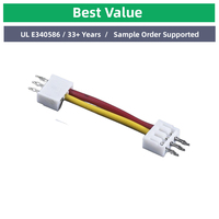أسلاك توصيل راديو السيارة بـ 12 دبوس، طرف توصيل PVC ملون، 22AWG معتمد من CE، زوج أحمر وأسود للسيارات/الدراجات النارية