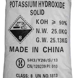 Harga Rendah KOH Potasium Hydroxide90 % 48% Serpihan Putih