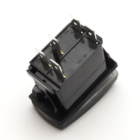 Interrupteur à bascule LED étanche IP65 20A 12V 5 broches ON-OFF SPST, gravé au laser, qualité marine, montage sur panneau, ABS+PC supérieur