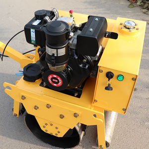 Tek çift davul ile yol silindiri arkasında yürümek 0.8 ton 2 ton yüksek kalite dizel motor mini yol silindiri debriyaj plakası - Product Image 6