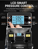 Pompe à air silencieuse portable sans balais GDYTOOL AC/DC 18V alimentée par batterie GDY-2090 avec réservoir de 5L et débit de 65L/MIN pour outils pneumatiques