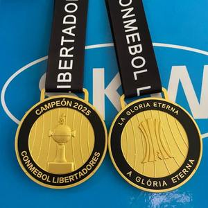 Medallas 3D de Metal Chapadas en Oro Pulido para Fútbol, para Clubes de la Serie, para el Campeón de Flamengo, Insignias Conmemorativas UV - Product Image 3
