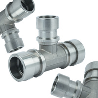 Conector en T Hidráulico de 3 Vías de 3/4 Pulgadas YOD Personalizado, Conexión Rápida, para Mangueras, Tuberías NPT/BSP