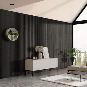 Panneaux acoustiques insonorisants en fibre de polyester de chêne clair au design moderne, écologiques, imperméables et ignifuges, <span class=keywords><strong>solution</strong></span> graphique pour hôtels - Product Image 5