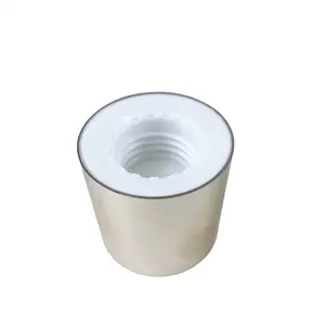 Factory 24mm Double Wall Plastic Screw Cap White Pp Cosmetic Bottle Lid Cover
