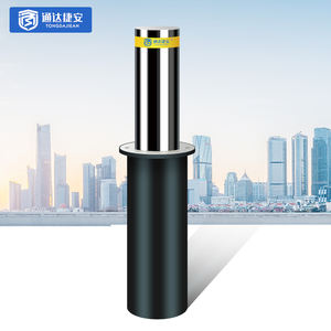 교통 장벽 스테인레스 스틸 전기 원격 제어 상승 볼라드 자동 개폐식 유압 볼라드 보안 - Product Image 3