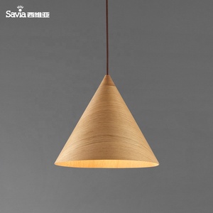 Lustre suspendu Savia Home en <span class=keywords><strong>bois</strong></span> décoratif E27 Max.40w pour restaurant, bar, café - Product Image 5