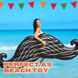 Nouveau design, flotteur gonflable en forme de moustache, radeau pour <span class=keywords><strong>piscine</strong></span>, jouets pour fête de <span class=keywords><strong>piscine</strong></span>, décorations mexicaines Cinco de Mayo - Product Image 2