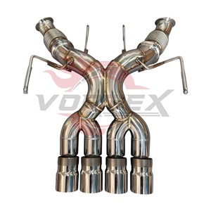 Échappement en acier inoxydable Vortex Performance compatible avec McLaren 765LT, amélioration du silencieux à haut débit avec X-Pipe - Product Image 2