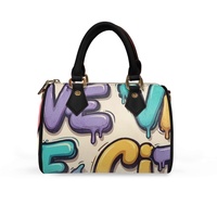 Sac à main imperméable grande capacité pour femme, nouveau modèle 2026, sac à bandoulière unique avec fermeture éclair, cadeau pour fille, en PU imprimé