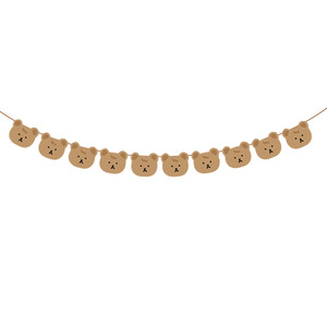 2M cartone animato Vintage piccolo orso bandiera bandiera carino compleanno per bambini Baby Shower sfondo ghirlanda decorazione della parete ringraziamento - Product Image 1