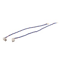 Cable de señal de par trenzado con terminal tipo bandera, arnés de desconexión rápida tipo espada, 300V, azul y marrón, mini conector para electrodomésticos, OEM personalizado