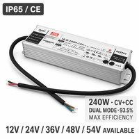 Alimentation à découpage étanche IP65 Mean Well HLG-240H-24A 240W 24V 10A pour éclairage public