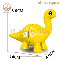 Vente en gros de numéros assortis Jouet à moteur fin Reconnaissance de numéros double face Jouet d'apprentissage de comptage de dinosaures d'âge préscolaire pour les tout-petits