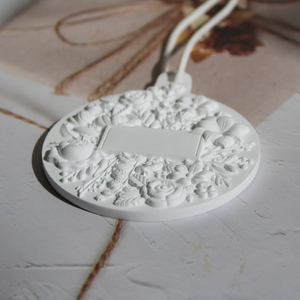 Gốm trắng khuếch tán hương thơm văn phòng nhà treo làm mát không khí bằng gỗ tinh dầu hoa oải hương rắn tủ quần áo giấy thạch cao - Product Image 6