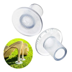 Protectores de Tacón Transparentes Universales Antideslizantes con Reducción de Ruido, Aptos para Tacones de Aguja, Ideales para Bodas y Césped - Product Image 1