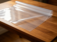 Housse de table en verre souple TPU non toxique, protection imperméable pour plateau de table