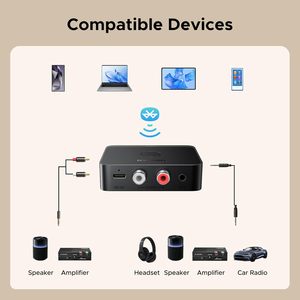Receptor <span class=keywords><strong>Bluetooth</strong></span> 6.0 <span class=keywords><strong>UGREEN</strong></span> con Adaptador de Audio Inalámbrico de Alta Resolución LDAC con Baja Latencia para Sistemas de Sonido Antiguos/Altavoces/Altavoces con Cable - Product Image 5