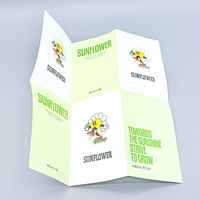 Service d'impression personnalisé A2 3 4 5 6 – Flyers publicitaires pliables / Brochures / Livrets trifold en carton avec plastification