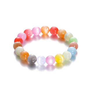 Imitation Cat's Eye Round <b>Beads</b> 10mm <b>Plastic</b> Resin Loose <b>Beads</b> For Handmade DIY Jewelry Making Accessories - Product Image 5