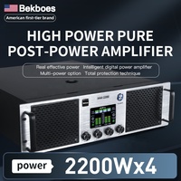 Bekboes PA4系列A B H板室外4通道专业2/3U功率放大器，带液晶彩色屏幕，用于线阵列