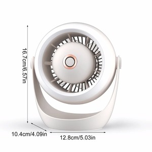 Wall Mounted Desktop Fan <b>Light</b>, <b>Mini</b> Portable <b>LED</b> Fan, Camping Turbine Fan, USB Charging, Multifunctional Creative Wall <b>Light</b> - Product Image 4