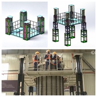 Plateforme d'assemblage verticale CE ISO 7m 2 tonnes sur mesure pour atelier d'électrolyseur à hydrogène, directement de l'usine