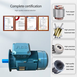 มอเตอร์เหนี่ยวนำแบบอะซิงโครนัสสามเฟส ABB M2QA 1-420HP IMB5 ประสิทธิภาพสูง IP55 แรงดันไฟฟ้า 380V AC ความถี่ 50/60Hz - Product Image 3