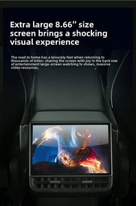 Pantalla trasera de 8,66 pulgadas para Tesla Model 3 2017-2023 para Model <span class=keywords><strong>Y</strong></span> 2019-2024 4G + 64G Soporte de pantalla de entretenimiento trasero - Product Image 3