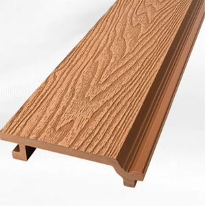 6 Feet Heat Treated Wood Grain WPC <b>Fence</b> Board with Embossed Texture for Modern Exterior Design - Product Image 3