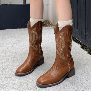 Klasik Ayakkabi Botines Dama Quality PU Leather Casual Style Shoes 2025 New Design Leather Boots for Women - Product Image 6