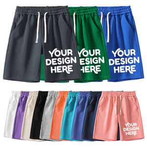 ODM & OEM coudk 64% cotone 36% poliestere 13 colori estate autunno sottile pantaloni larghi <span class=keywords><strong>tuta</strong></span> con risvolto pantaloncini da uomo - Product Image 1